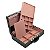 Maleta de Joias Dupla Grande 35 x 23,5 x 9,5 cm - Com Espelho Preto com Rose - Imagem 1