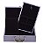Maleta de Joias Dupla Média 9 x 29 x 19 - Alça cromada Corino Roxo com Preto - Imagem 1