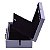 Maleta de Joias Dupla Média 9 x 29 x 19 - Alça cromada Corino Roxo com Preto - Imagem 2