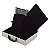 Maleta de Joias Dupla Grande 35 x 23,5 x 9,5 cm - Corino OFF WHITE com Preto - Imagem 4