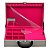 Maleta de Joias Dupla Grande 35 x 23,5 x 9,5 cm - Corino OFF WHITE com Pink - Imagem 2