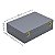 Maleta para joias Dupla Grande 35 x 25 x 10 cm com dobradiça - Cinza com Suede Areia - Imagem 4