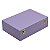 Maleta para joias Dupla Grande 35 x 25 x 10 cm com dobradiça - Lilás com Suede Areia - Imagem 6