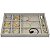 Bandeja Grande para Joias com 15 Quadriculados Ajustáveis 37x27x3cm em Veludo - Imagem 13