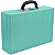 Maleta de Joias Dupla Grande 35 x 24 x 9,5 cm - Com Espelho Dijon Tiffany com veludo Off-white - Imagem 4
