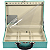 Maleta de Joias Dupla Grande 35 x 24 x 9,5 cm - Com Espelho Dijon Tiffany com veludo Off-white - Imagem 3