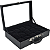 Maleta Estojo para 15 Relógios com Visor de Vidro em Corino Preto e Interior em Veludo - Imagem 1
