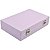 Maleta para joias Simples Media 27 x 17,5 x 6 cm com dobradiça Corino Lilás com Nude - Imagem 5