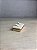 Expositor Dupla para Aliança 4 x 8 cm - Courvin Premium - Off-White com Friso Dourado - Imagem 5