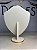Expositor Médio Busto para Corrente 22 x 32 cm - Courvin Premium - Off-White com Friso Dourado - Imagem 7