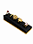 Expositor para 5 Anéis 6 x 15 cm - Courvin Premium - Black com Friso Dourado - Imagem 1