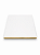 Base Quadrada 28 x 28 cm para Vitrine Off-White com friso Dourado - Imagem 1
