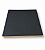 Base Quadrada 28 x 28 cm para Vitrine - Preto com friso Dourado - Imagem 1