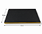 Base Retangular 43 x 28 cm para Vitrine- Preto com friso Dourado - Imagem 3