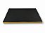 Base Retangular 43 x 28 cm para Vitrine- Preto com friso Dourado - Imagem 1