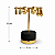 Expositor T3 M para trio de brincos 10 X 8 - Preto com Friso Dourado - Imagem 3