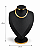 Expositor Grande Busto para Corrente 40 x 28 cm - Courvin Premium - Preto com Friso Dourado - Imagem 2