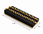 Expositor Rampa para Pulseira 5 X 17 cm - Courvin Premium - Preto com Friso Dourado - Imagem 2