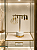 Expositor T3 M para trio de brincos 10 X 8 - Off White com Friso Dourado - Imagem 5