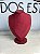 Expositor Médio Busto para Corrente 22 x 32 cm - Suede Premium - Marsala - Imagem 2