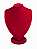 Expositor Médio Busto para Corrente 22 x 32 cm - Suede Premium - Marsala - Imagem 1