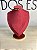 Expositor Médio Busto para Corrente 22 x 32 cm - Suede Marsala com Friso Dourado - Imagem 5