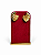 Expositor Médio Para Brinco 6 x 10 cm - Suede Premium Marsala com Friso Dourado - Imagem 1