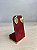 Expositor Médio Para Brinco 6 x 10 cm - Suede Premium Marsala com Friso Dourado - Imagem 3