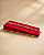 Expositor Rampa para Pulseira 5 X 17 cm - Suede Premium Marsala com Friso Dourado - Imagem 2