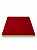 Base Quadrada 28 x 28 cm para Vitrine - Suede Premium Marsala com Friso Dourado - Imagem 1