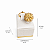 Expositor de Alianças 5x5 - Corvin Premium - Off White com Friso Dourado - Imagem 2