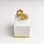 Expositor de Alianças Médio 5 x 6 - Corvin Premium - Off White com Friso Dourado - Imagem 1