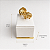 Expositor de Alianças Médio 5 x 6 - Corvin Premium - Off White com Friso Dourado - Imagem 2
