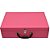 Maleta Dupla Grande Corino Dijon Pink com protetor de correntes em veludo Pink - Imagem 2
