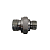 ADAPTADOR RETO MACHO BSPP ED X MACHO BSPP ED 1/2"-14 X 3/8"- - Imagem 2