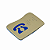 FRONTAL DO BOTAO AK25 BLUE LED - BRAILLE - 24VDC PHONE - Imagem 1