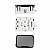 KIT BOTAO AK25 BLUE LED - BRAILLE - 24VDC BLANK - Imagem 4
