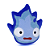 Pelúcia Calcifer Azul - Imagem 1