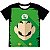SUPER MARIO - Luigi Simples Preta - Camiseta de Games - Imagem 1