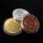 3 Moedas Bitcoins Físicas Ouro Prata Bronze - Imagem 1