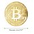 Moeda Física Bitcoin Ouro Criptomoeda (BTC) - Imagem 1