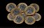 10 moedas beija flor comemorativa  25 anos plano real Flor de cunho - Imagem 1