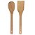 Jogo de Utensílios 2 Peças Bambu Kit Espatula e Colher - Imagem 1