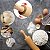 Rolo Com Cabo Giratório - Rolo de Massa Pizza Pão Macarrão Madeira 43cm - Imagem 7