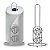 Suporte Porta Rolo Papel Toalha Vertical De Mesa Aço Cromado Inox 29cm Coffee - Porta Papel Toalha de Metal - Imagem 1