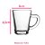 Jogo 6 Xícaras Café Vidro Casual 70ml Class Home Transparente - Conjunto de Xícara - Cafe Cha Leite Vidro 70ml - Imagem 4