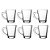 Jogo 6 Xícaras Café Vidro Casual 70ml Class Home Transparente - Conjunto de Xícara - Cafe Cha Leite Vidro 70ml - Imagem 2