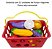 Kit Legumes Verduras De Brinquedo Cesta De Mercado 12 Itens - Cesto de Mercado Infantil 12 Peças Frutas Legumes - Imagem 3