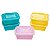 Kit 5 Potes Multiusos Organizadores com Tampa 750ml Colorido - Imagem 5