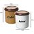 Conjunto de Potes para Café e Açúcar - Matimento Pote Cafe Acucar - Kit 2 Potes - PANAMI - Imagem 3